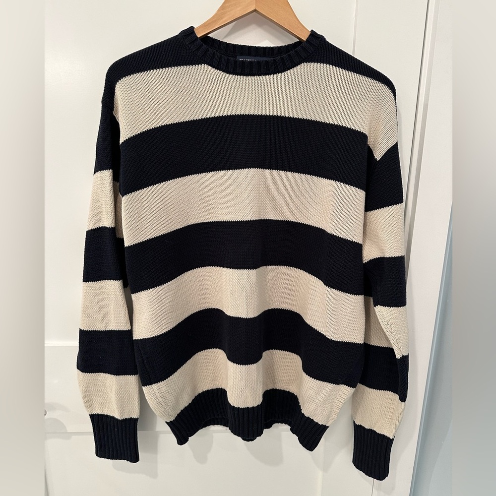 Brandy Melville Brianna Cotton Thick Stripe Sweater